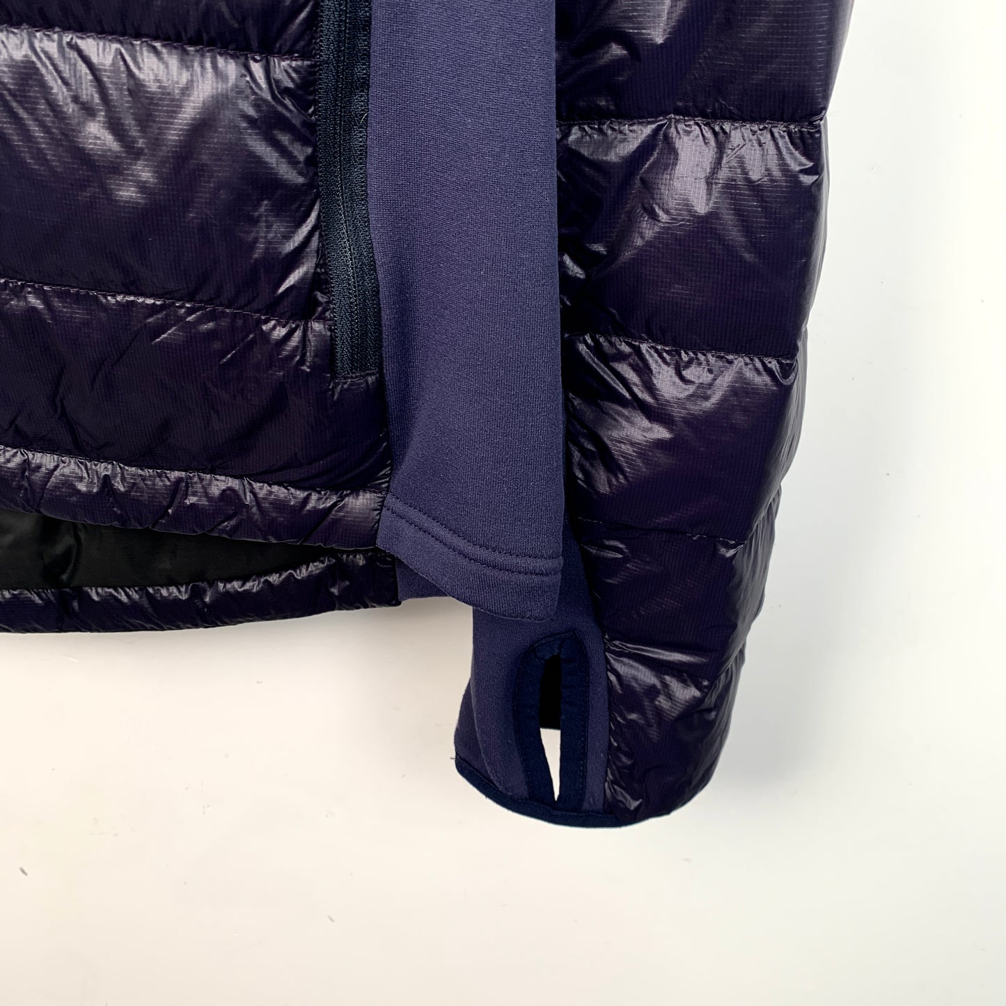 Canada Goose Navy Blue Hooded Zip-Up Down Jacket