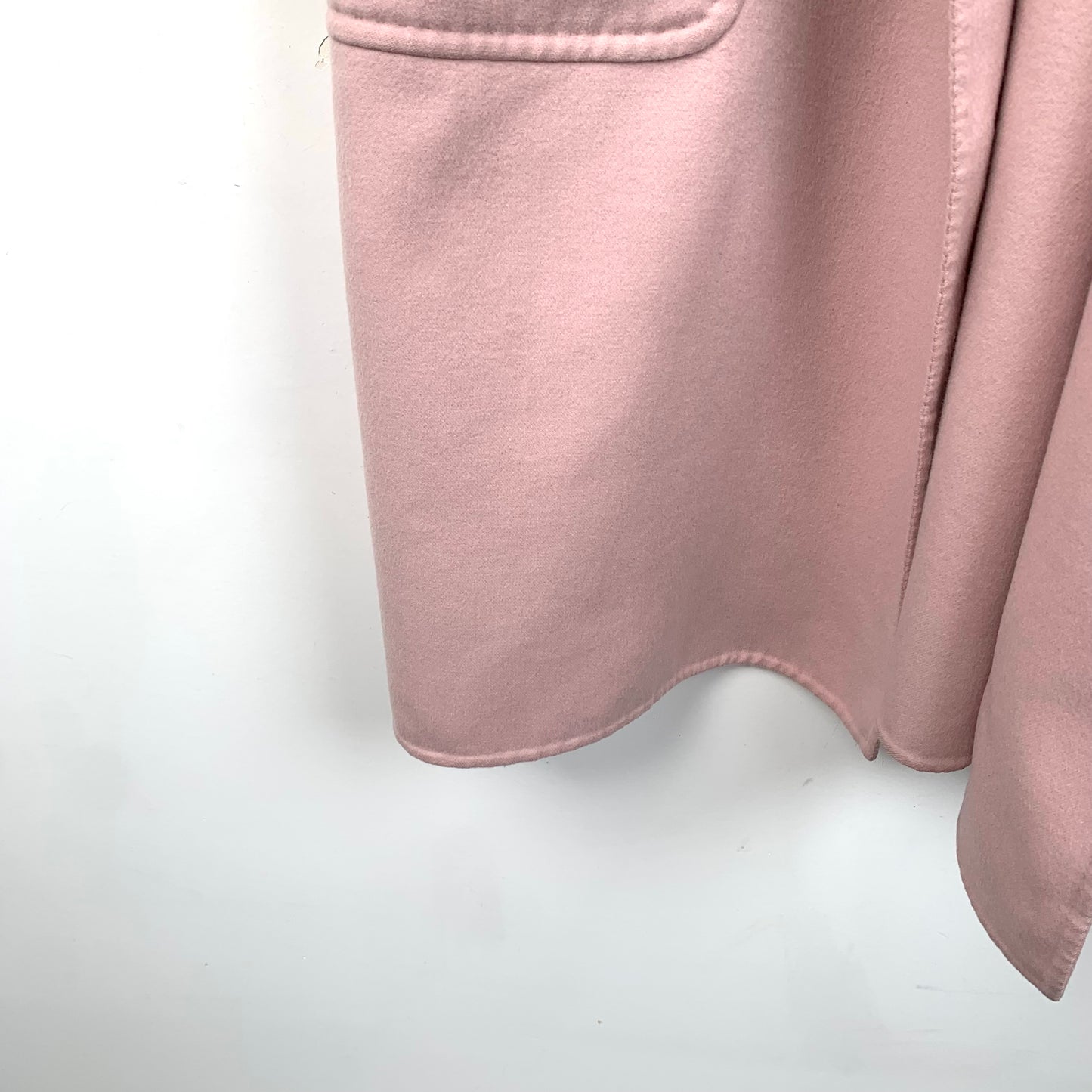 MaxMara Pink Wool Hooded Coat