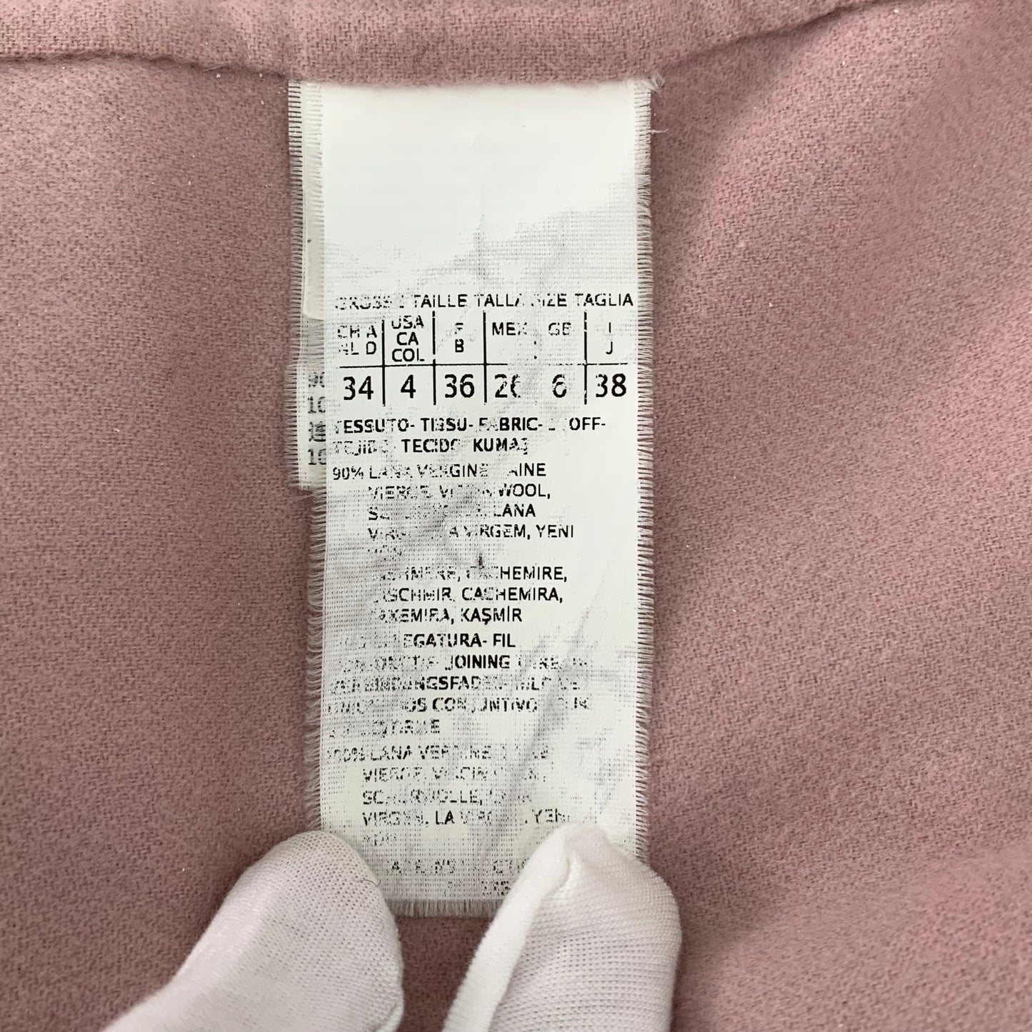 MaxMara Pink Wool Hooded Coat