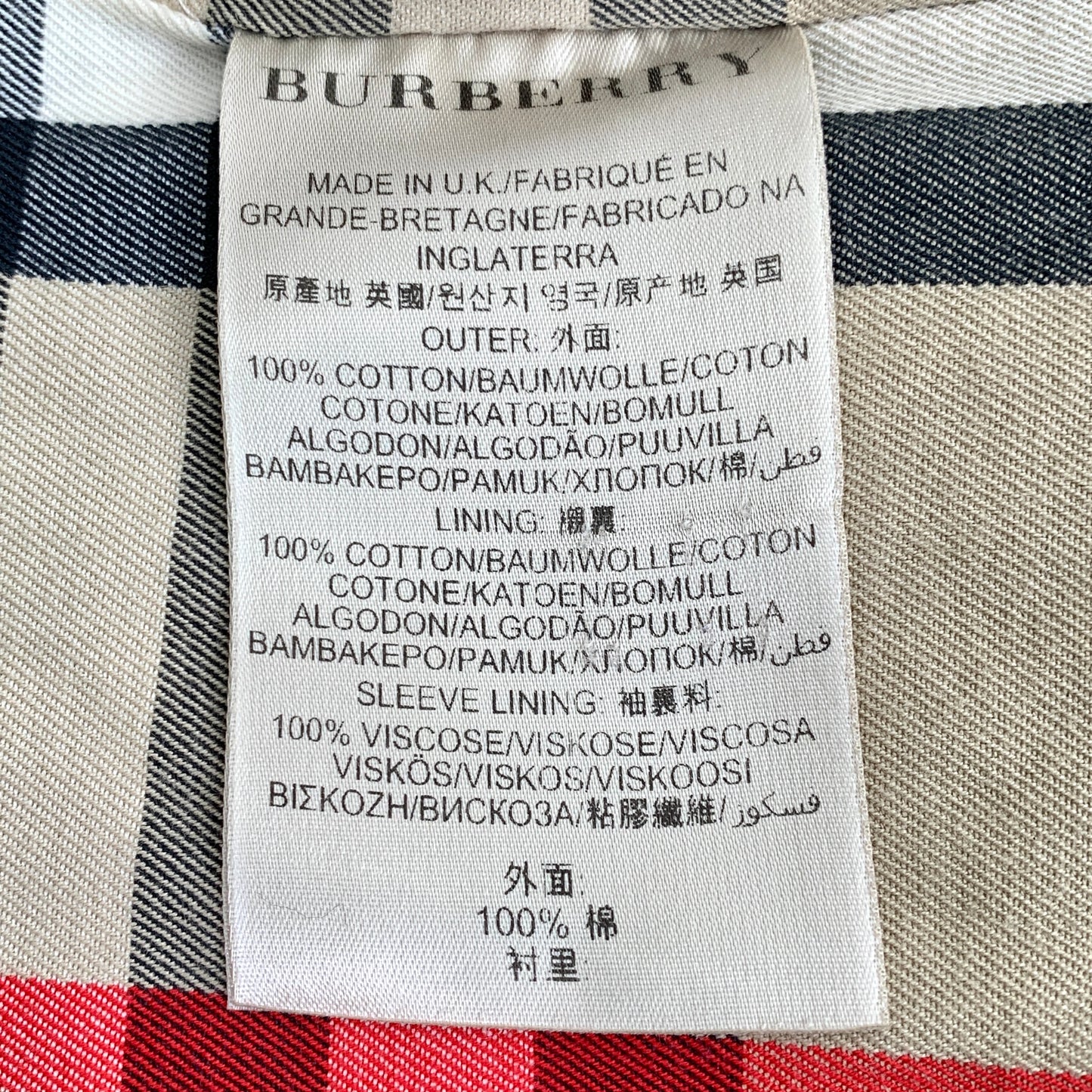 Burberry Brown Cotton Double-Breasted Trench Coat