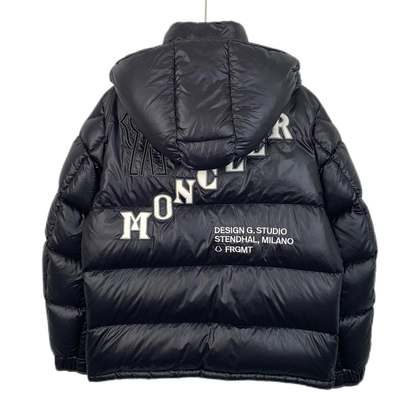 Moncler x FRGMT Hiroshi Fujiwara Keidh Series Black Hooded Quilted Down Jacket