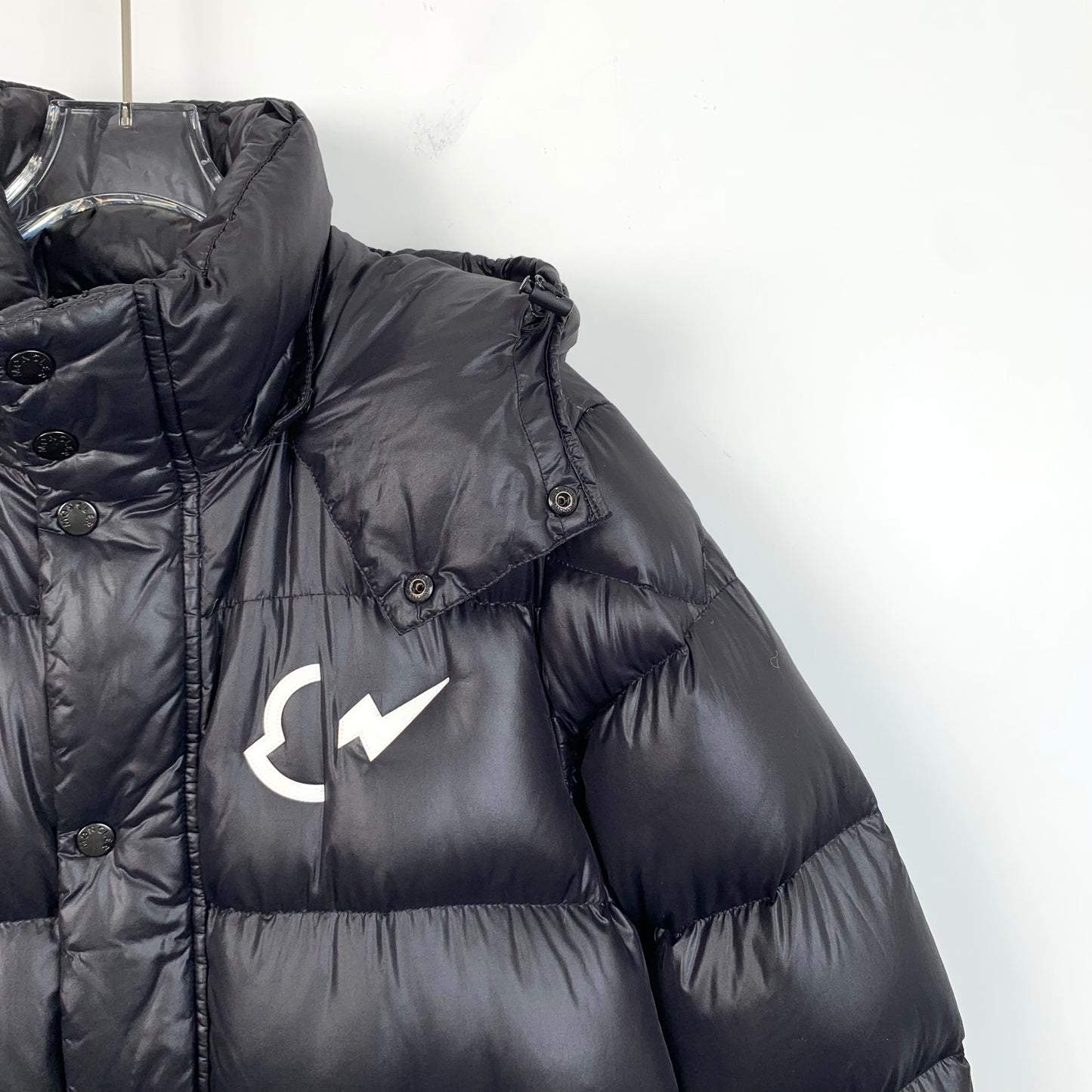 Moncler x FRGMT Hiroshi Fujiwara Keidh Series Black Hooded Quilted Down Jacket