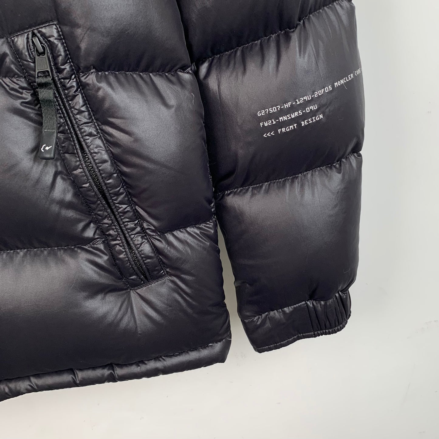 Moncler x FRGMT Hiroshi Fujiwara Keidh Series Black Hooded Quilted Down Jacket