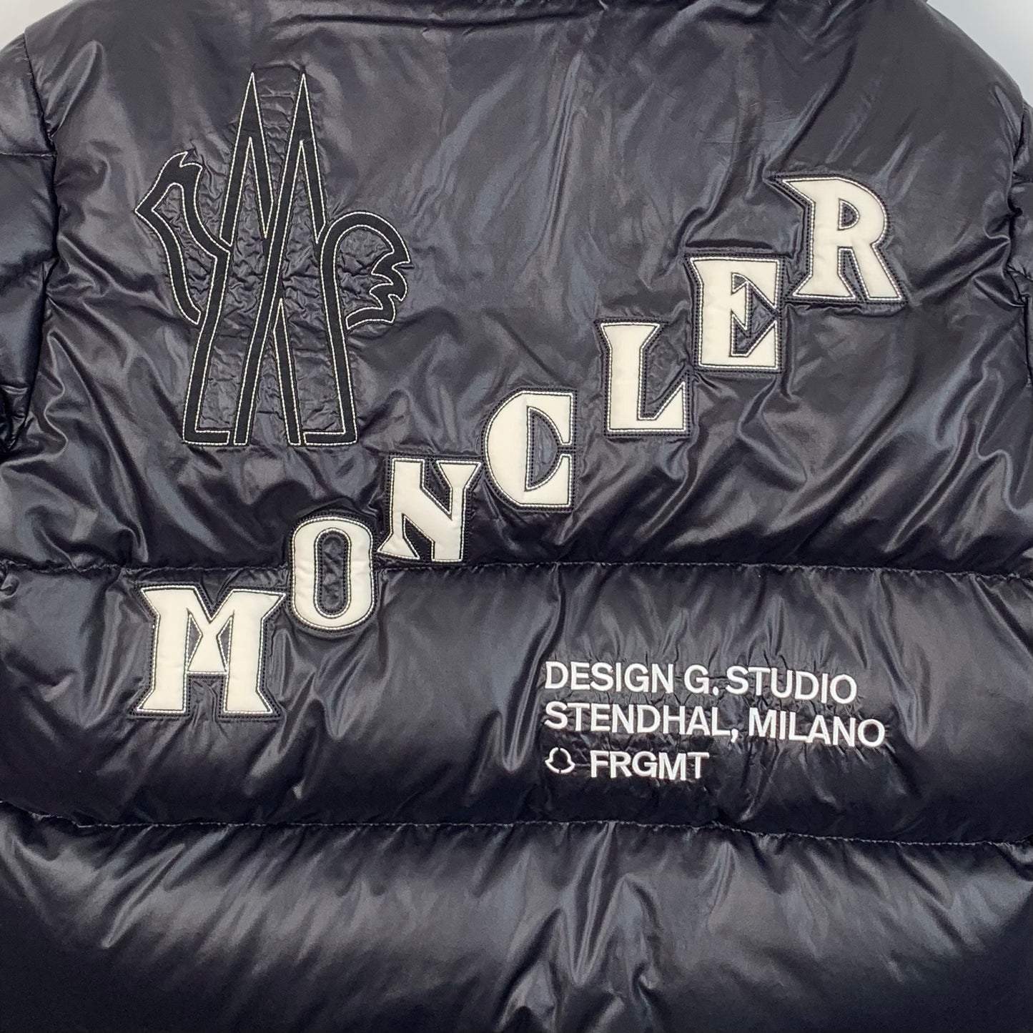 Moncler x FRGMT Hiroshi Fujiwara Keidh Series Black Hooded Quilted Down Jacket