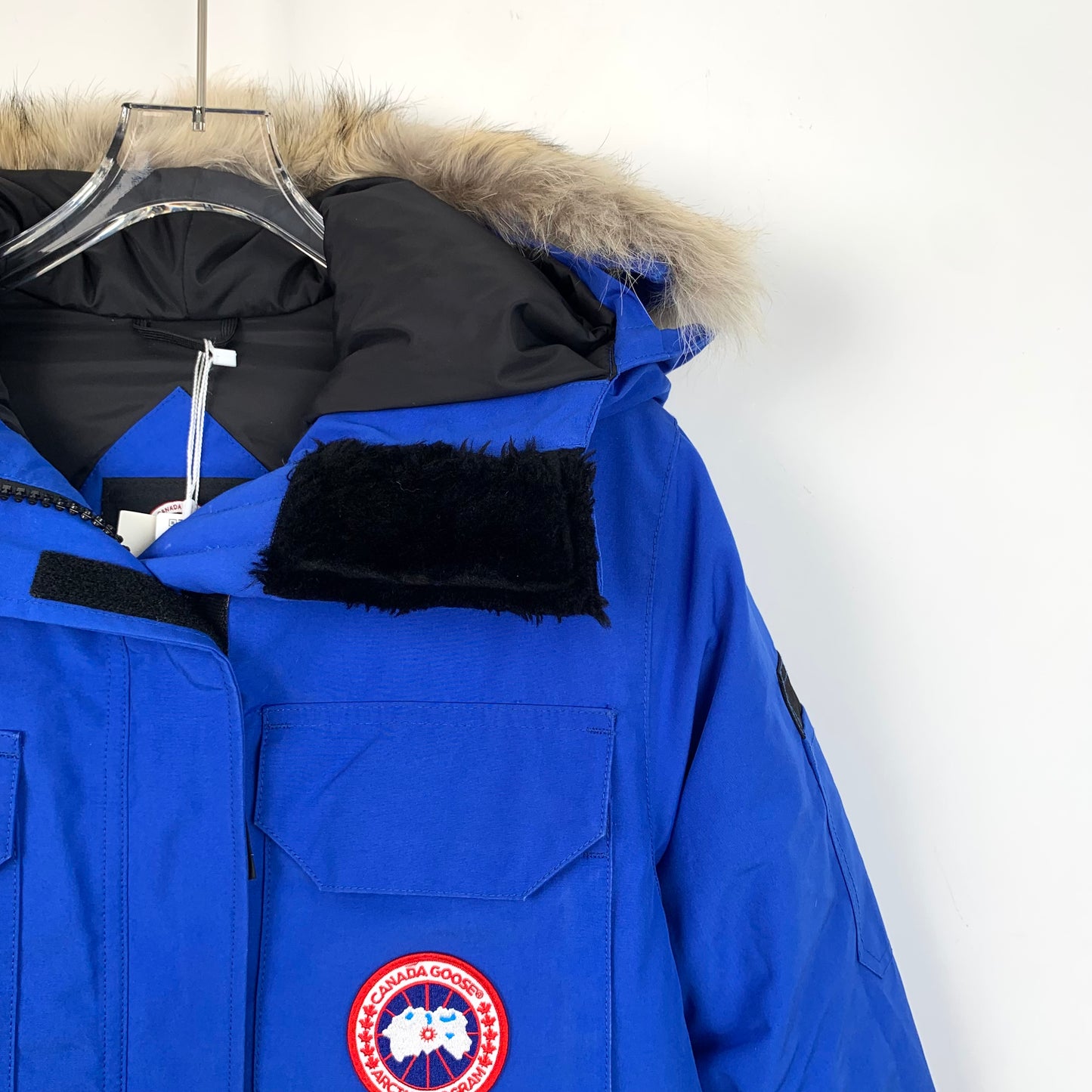 Canada Goose Blue Hooded Down Jacket