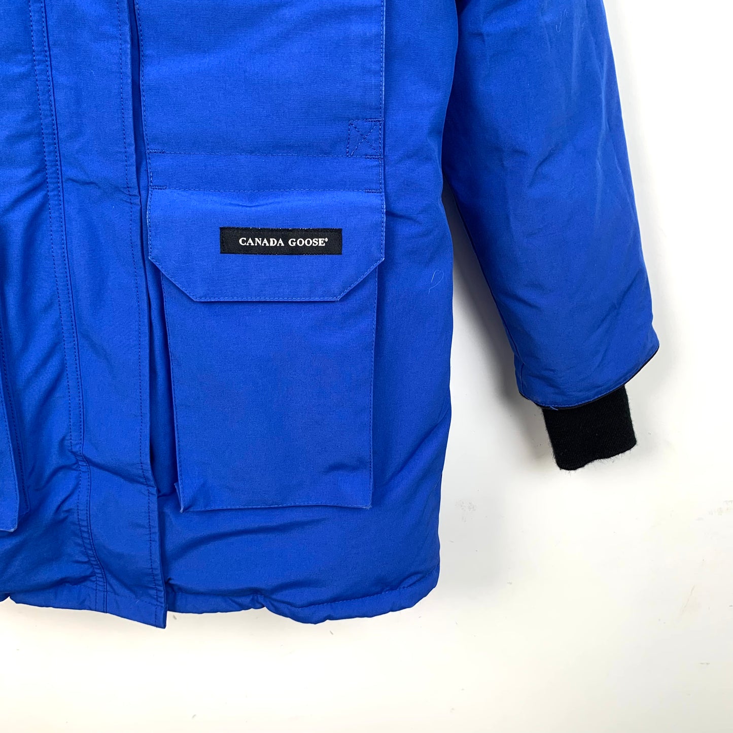 Canada Goose Blue Hooded Down Jacket