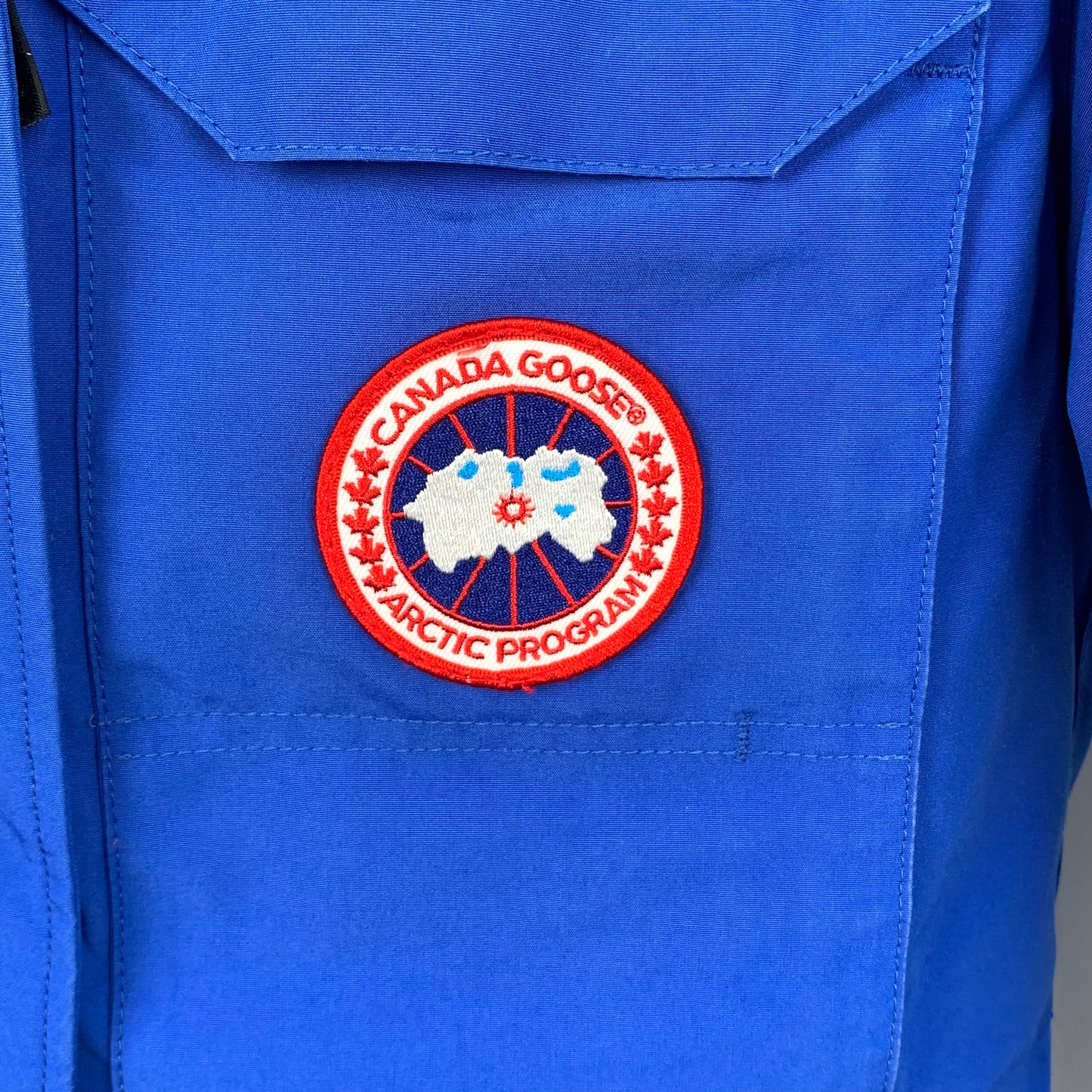 Canada Goose Blue Hooded Down Jacket