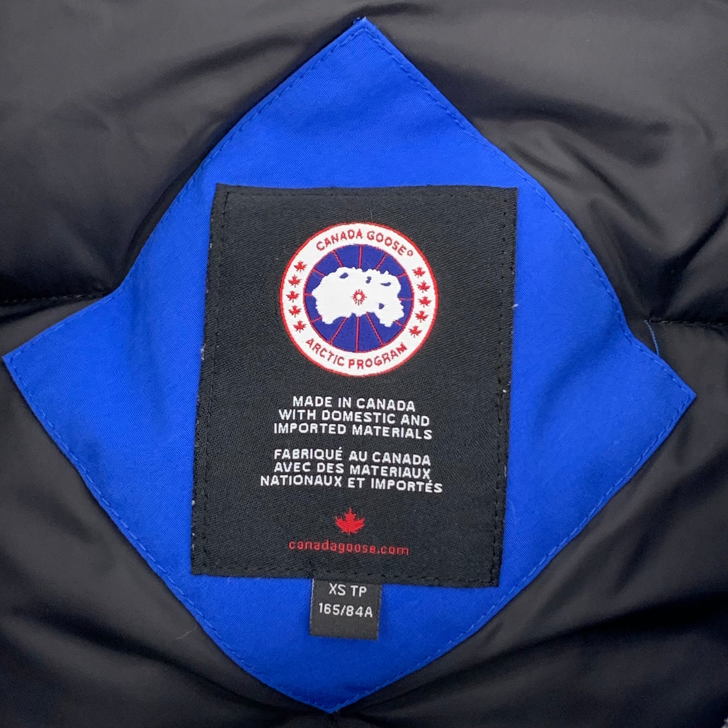 Canada Goose Blue Hooded Down Jacket