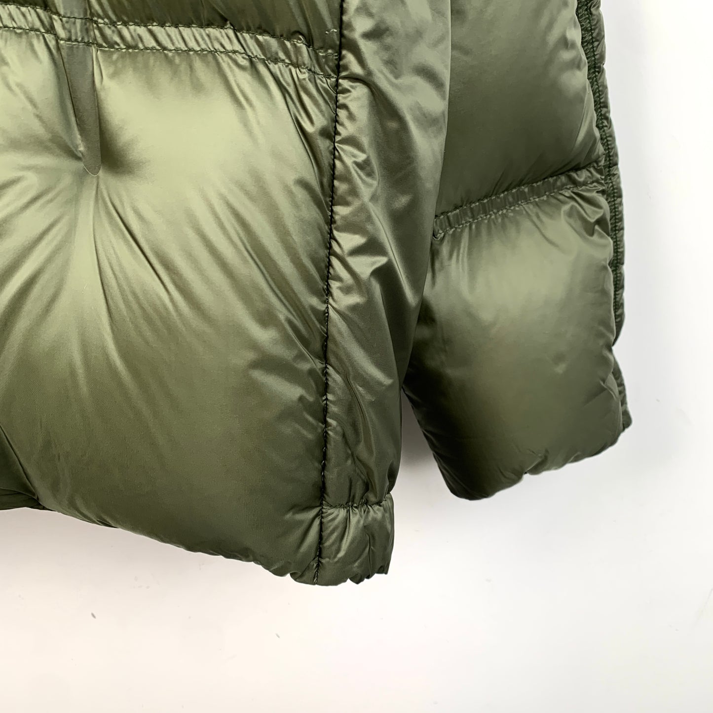 Moncler Maher Series Green Hooded Quilted Down Jacket