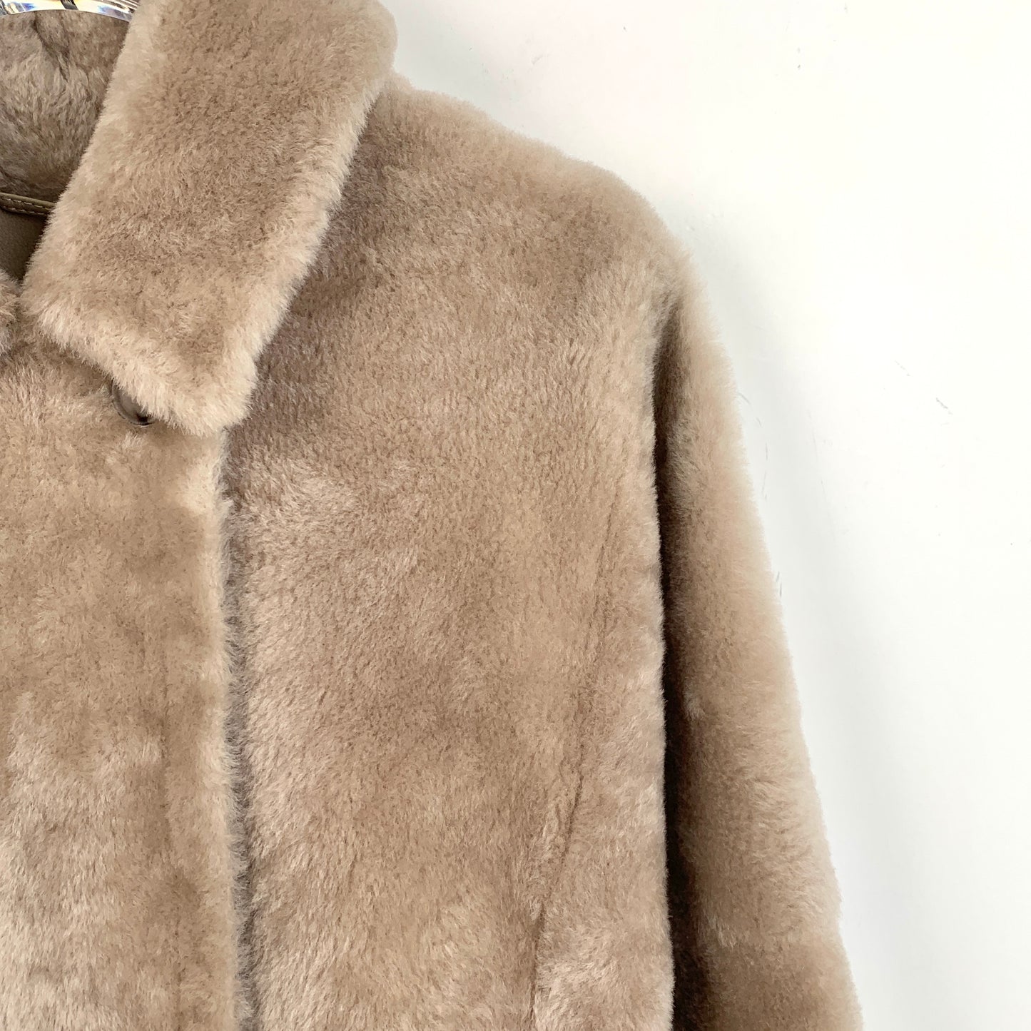 MaxMara Taupe Shearling Coat