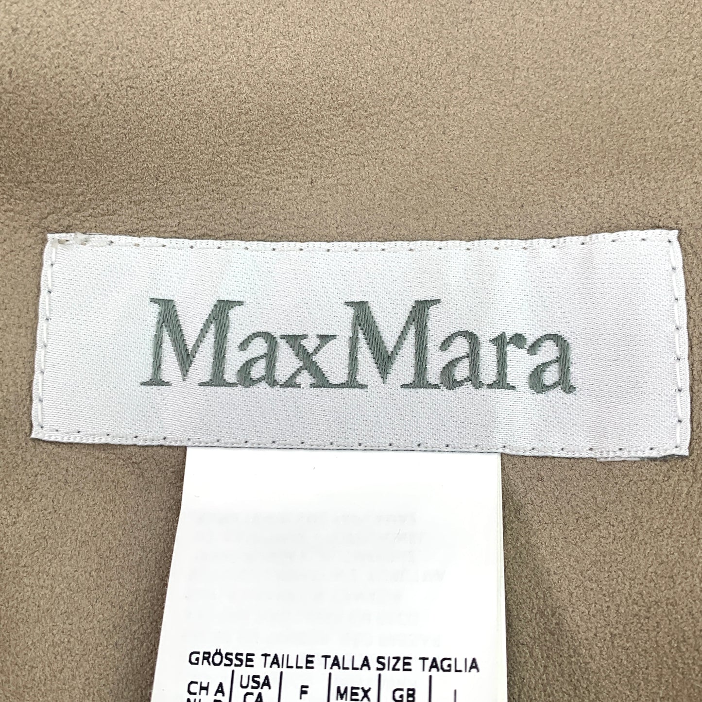 MaxMara Taupe Shearling Coat