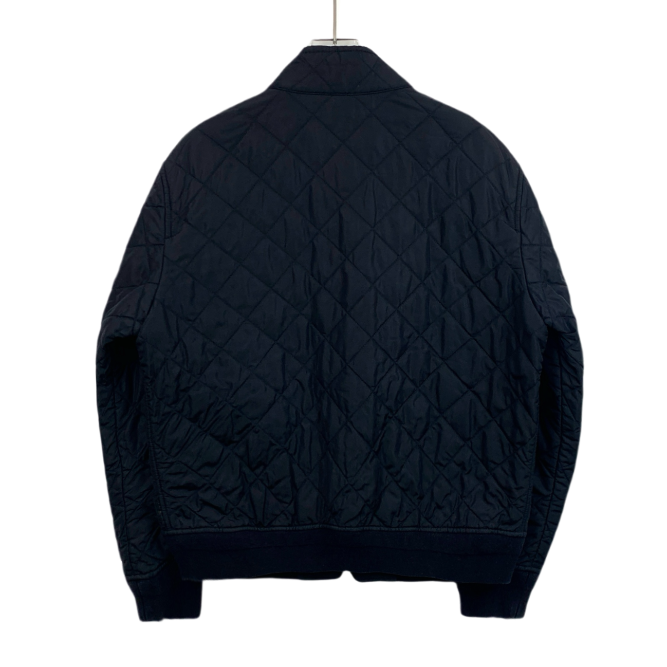 Burberry Deep Blue Diamond Quilted Zip-Up Jacket