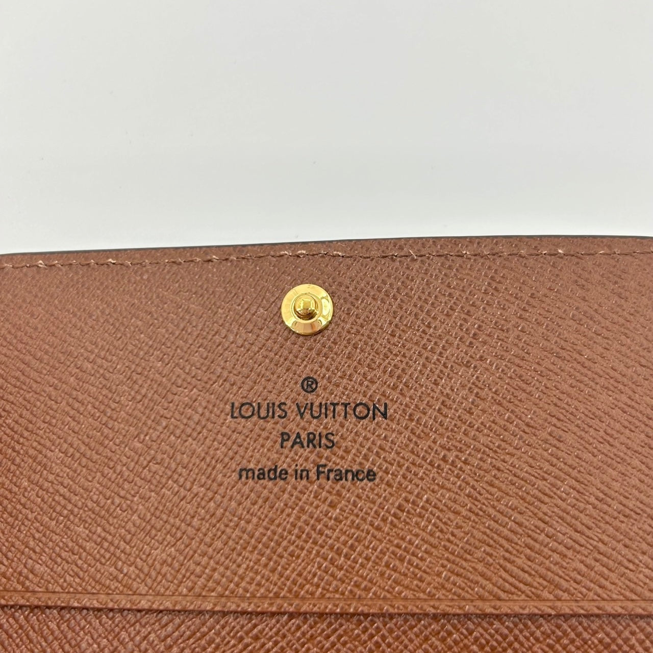 Louis Vuitton Logo Monogram Brown Flap Wallet & Card Holder