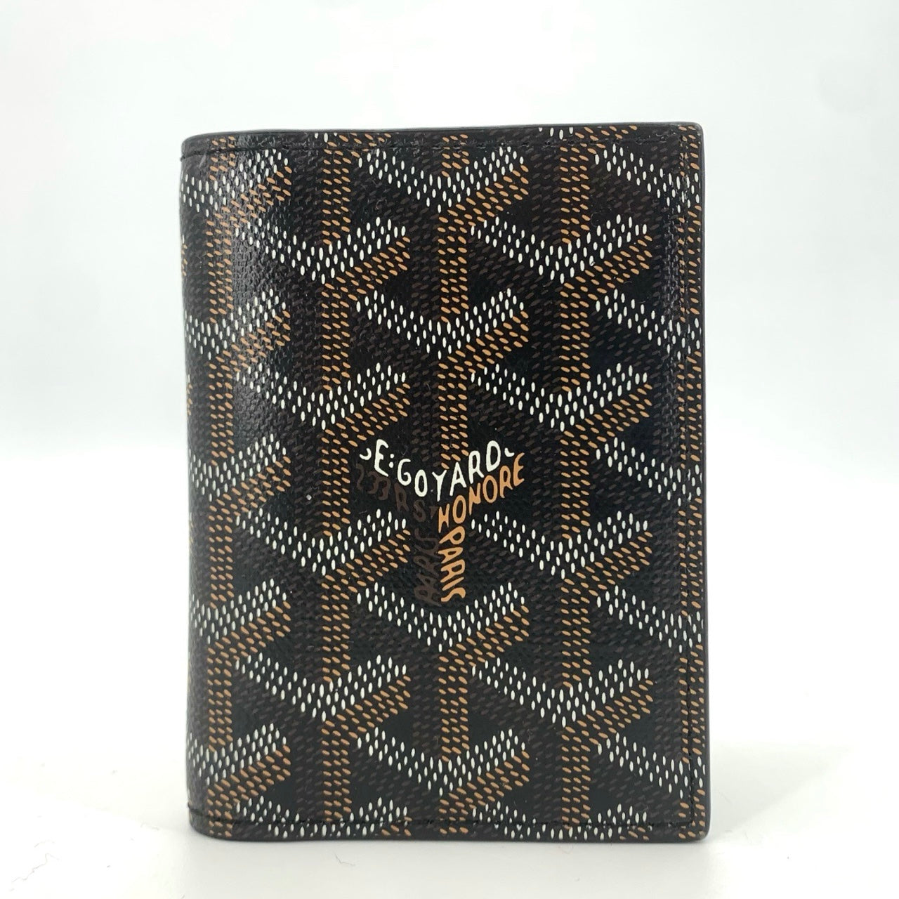 Goyard Black Monogram Leather Card Holder