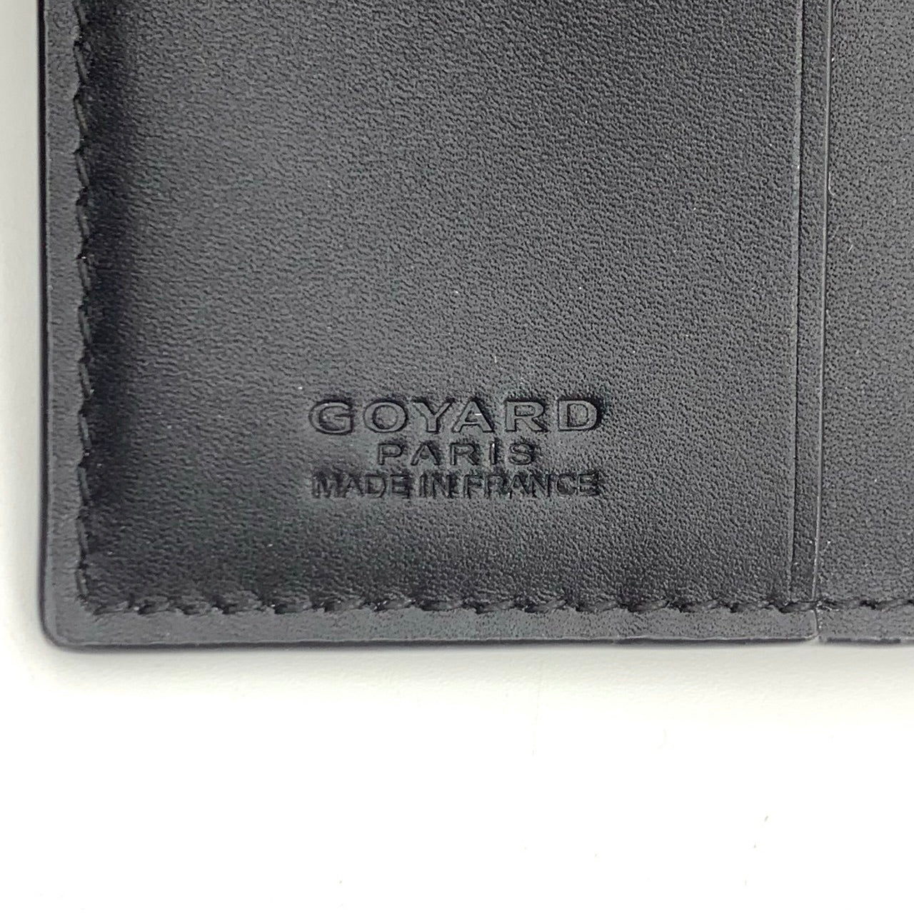 Goyard Black Monogram Leather Card Holder