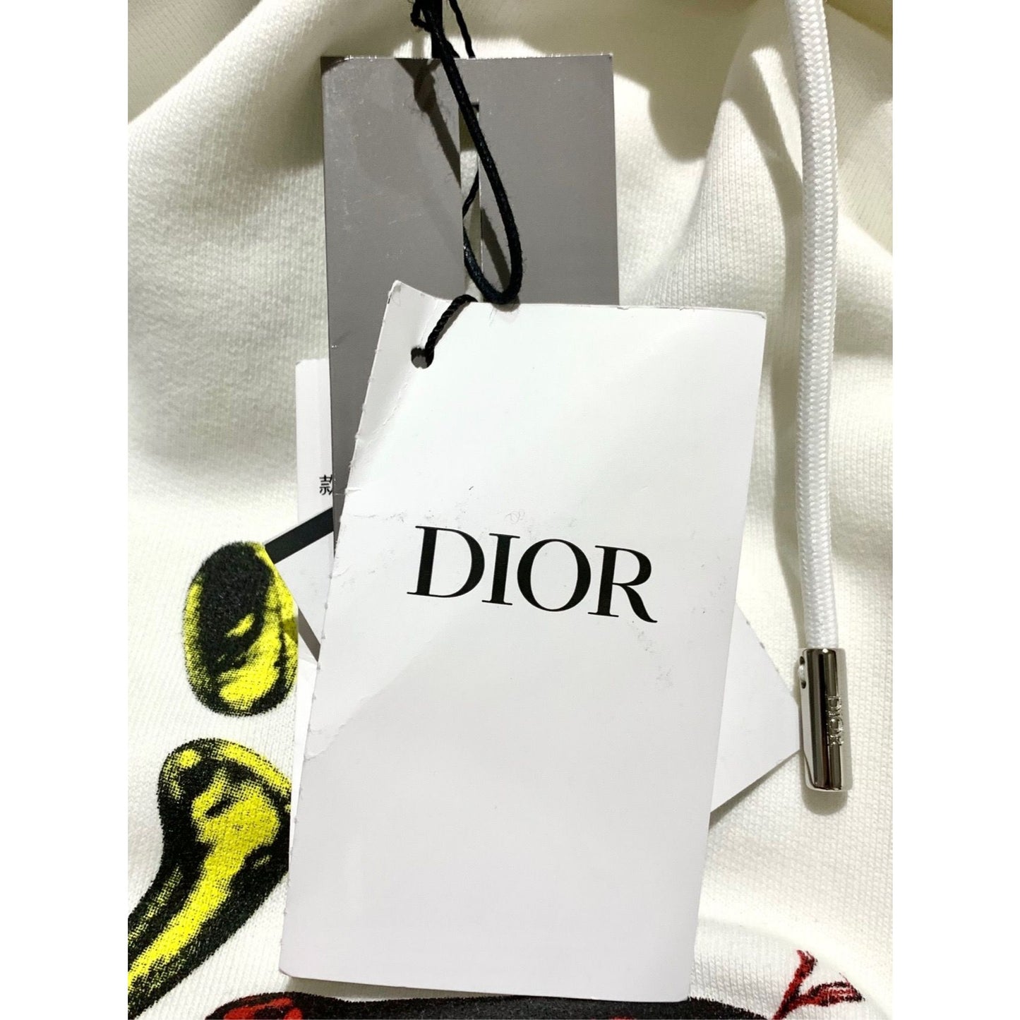 Dior X Travis Scott White Cotton Hoodie M NWT