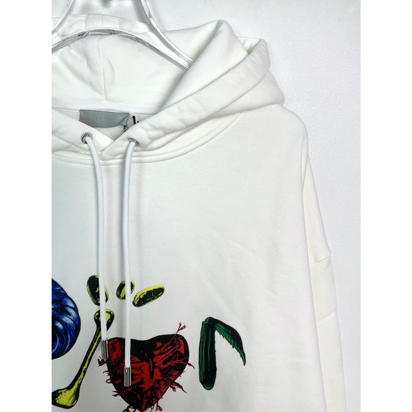 Dior X Travis Scott White Cotton Hoodie M NWT