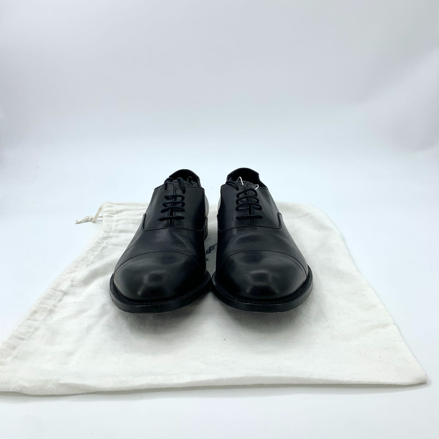 Prada Mens Black Leather Lace-Up Formal Dress Shoes Size 6.5