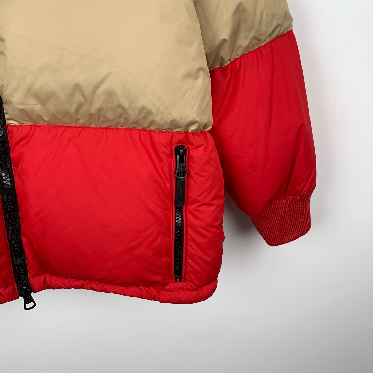 Burberry Color-Block Logo Down Jacket (Size S)