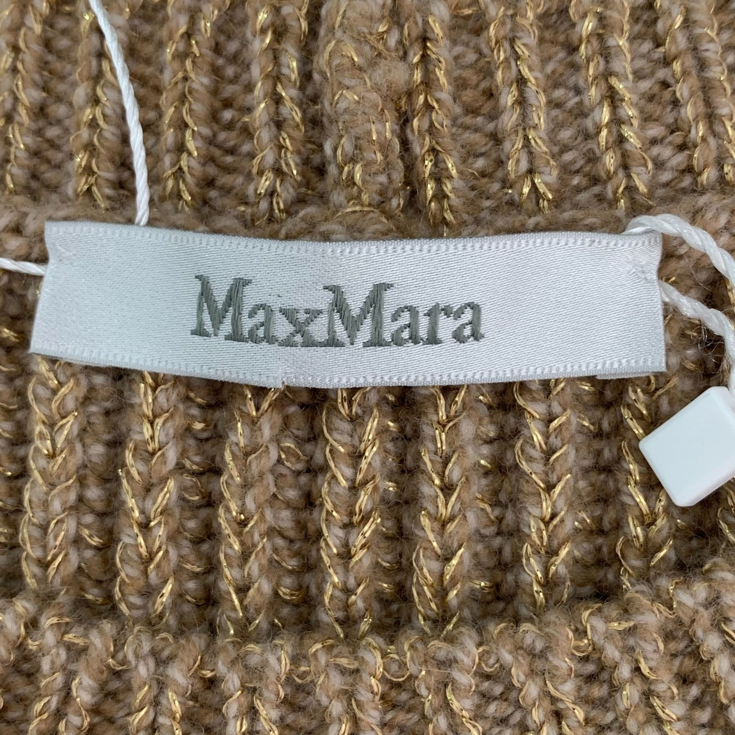 Maxmara Brown Fringe Hem Wool Knit Sweater (Size S)