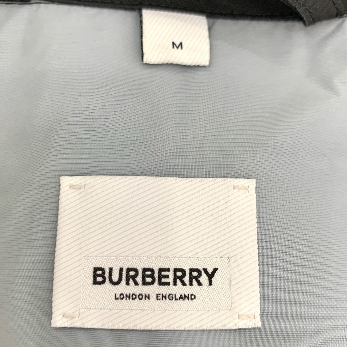 Burberry Black Hooded Zip-Up Jacket M