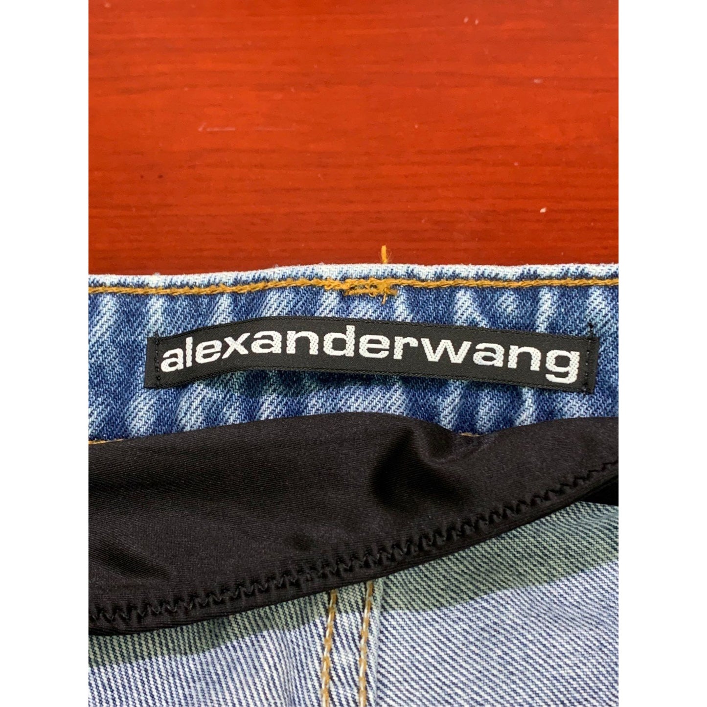 Alexander Wang Unilateral Bikini Straight Leg Jeans Size 30 Cotton Blend