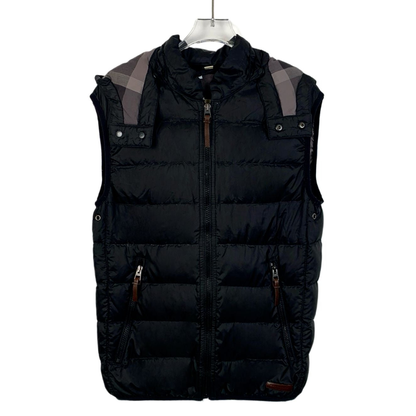 Burberry Brit Black Hooded Zip-Up Down Vest (Size S)