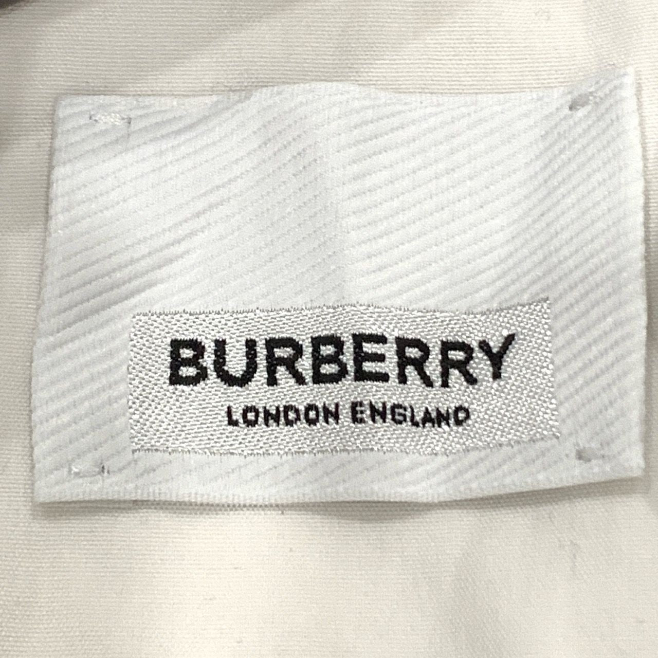 Burberry London England White Cotton Long Sleeve Shirt Mens S