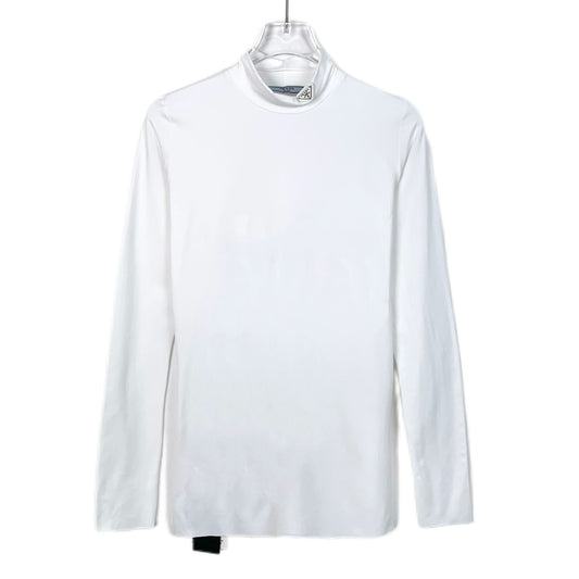 Prada White Long Sleeve Turtleneck Top Womens Size 38 S New With Tags