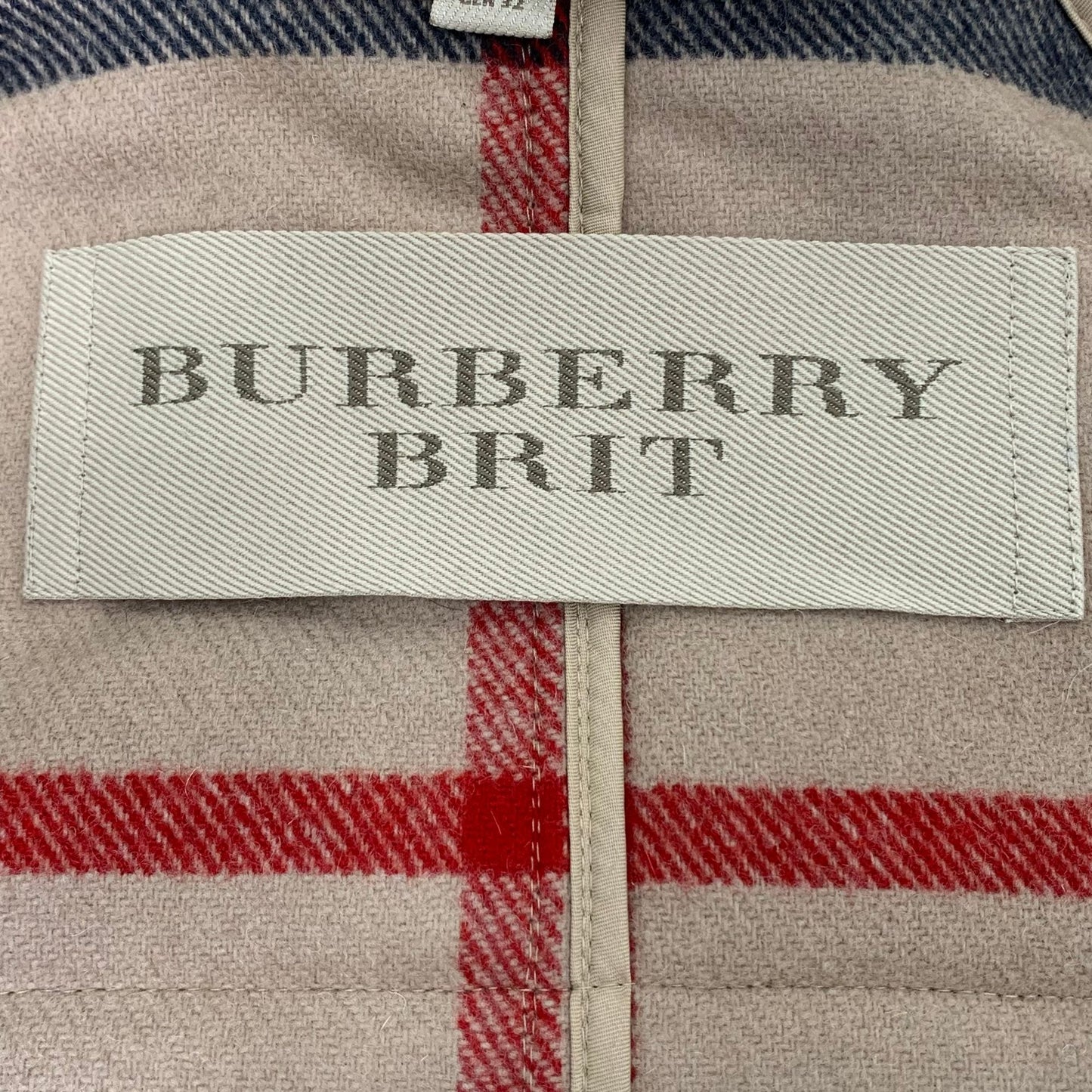 Burberry Brit Wool Hooded Duffle Coat With Toggle Closures Size XS Camel Color Made In Romania