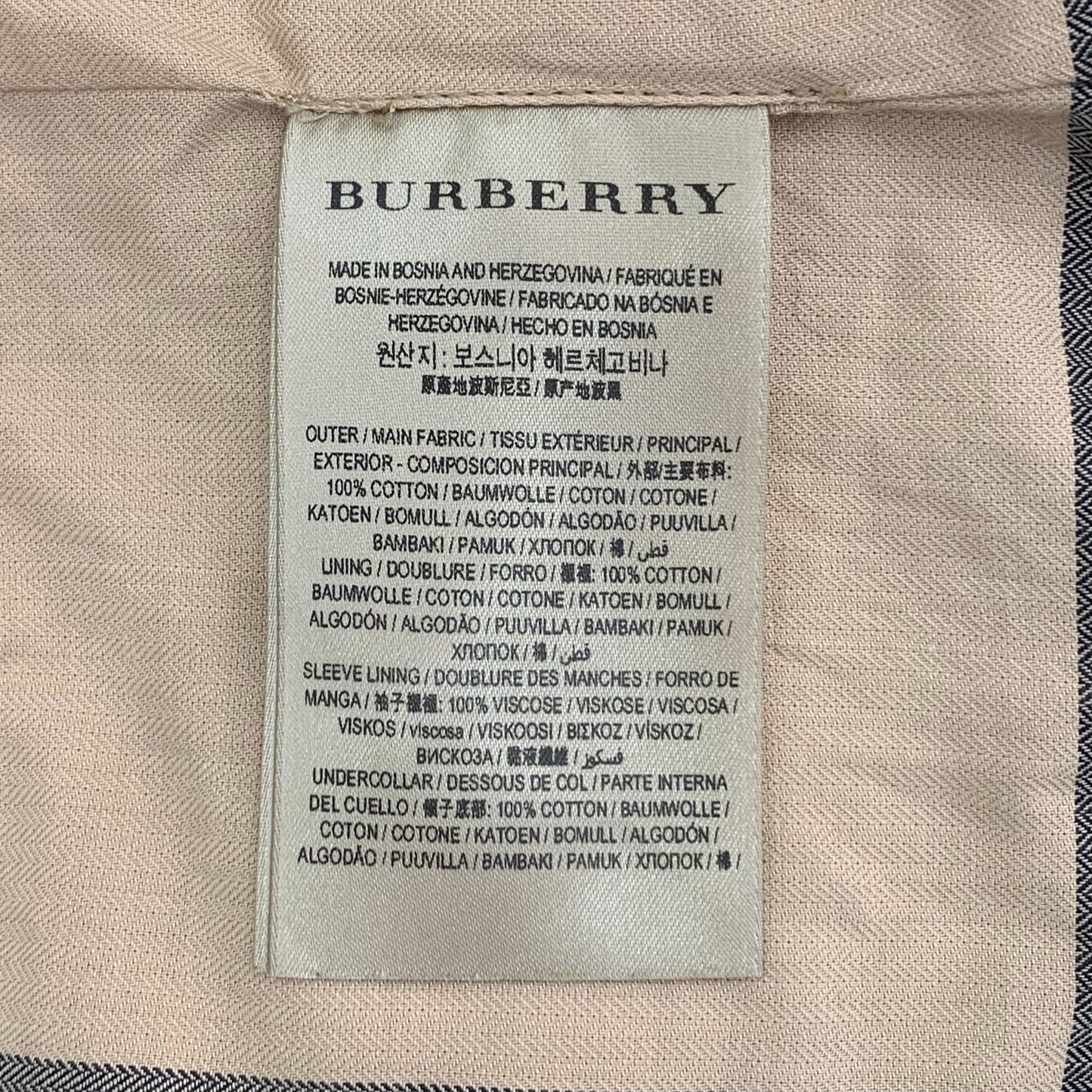 Burberry Brown Cotton Double-Breasted Belted Trench Coat (Size 38/S)