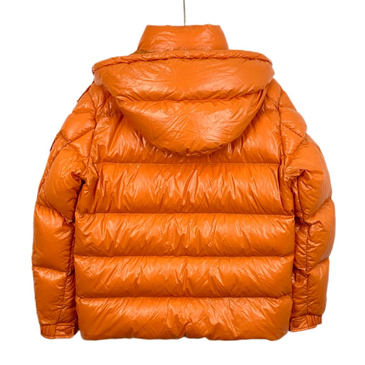 Moncler Maya Series 2022 Orange Hooded Quilted Down Jacket