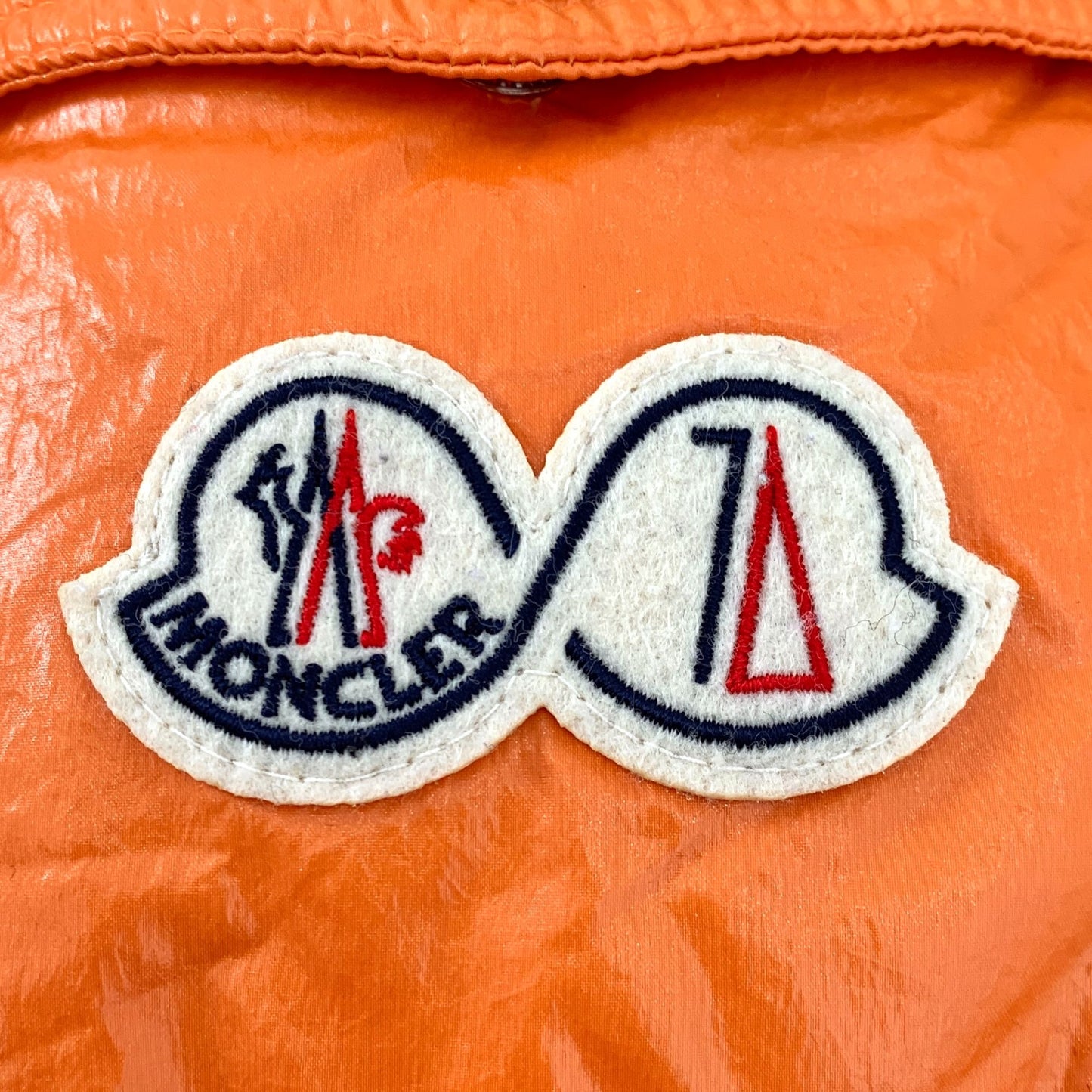 Moncler Maya Series 2022 Orange Hooded Quilted Down Jacket