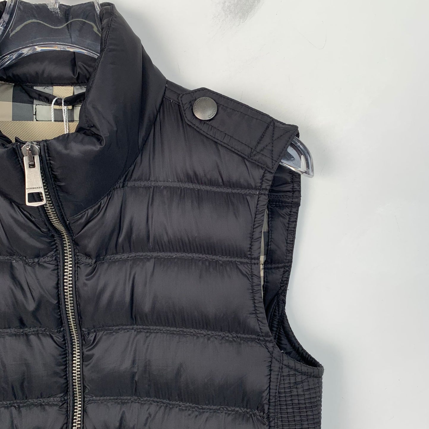 Burberry Brit Black Zip-Up Down Vest (Size XS)