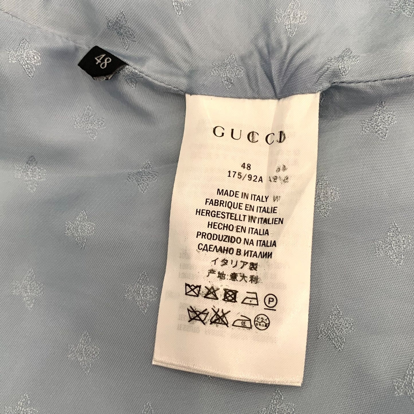 Gucci Blue Tie-Dye Cotton Denim Jacket (Size M)