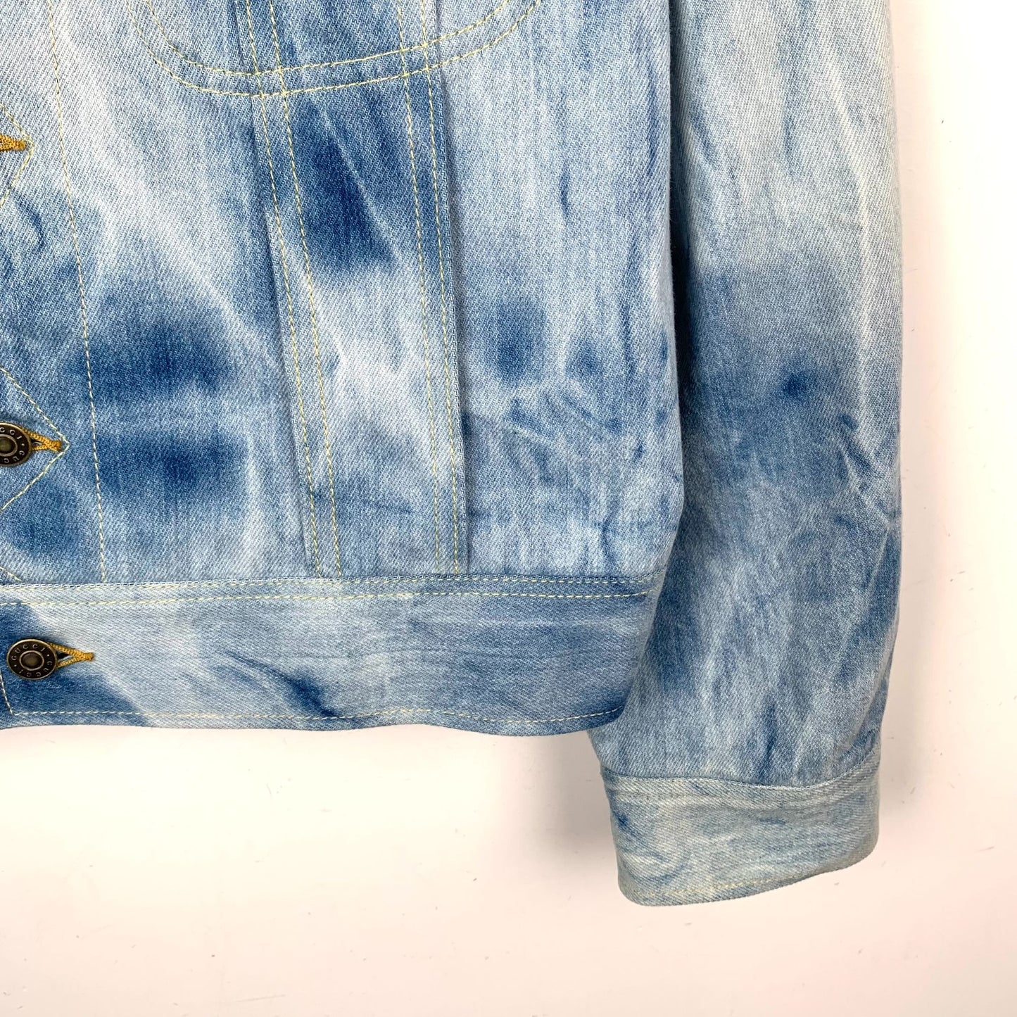 Gucci Blue Tie-Dye Cotton Denim Jacket (Size M)