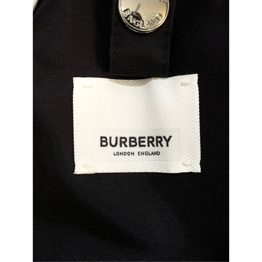 Burberry Black Hooded Nylon Trench Coat & Down Vest