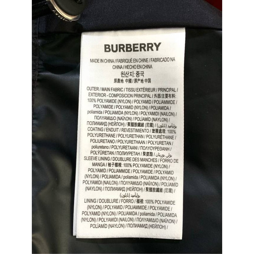 Burberry Black Hooded Nylon Trench Coat & Down Vest