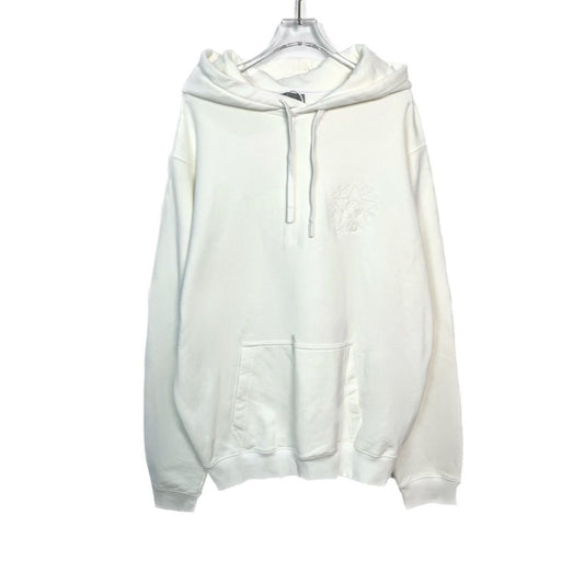 Dior Embroidered Star White Hoodie M Size 100% Cotton & Polyester Blend