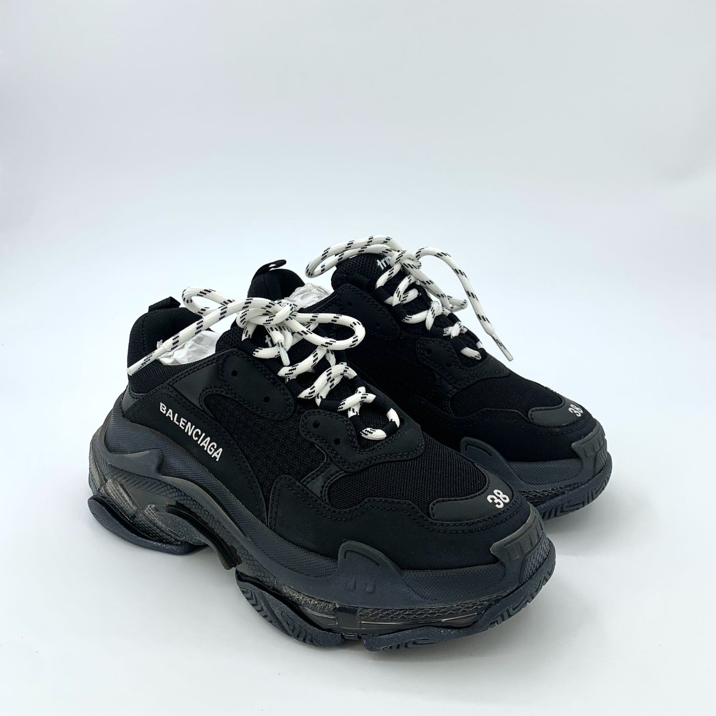 Balenciaga Triple S Sneakers Black Size 38