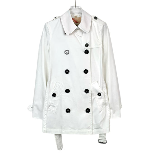 Burberry Brit White Belted Trench Coat (Size 36/XS)