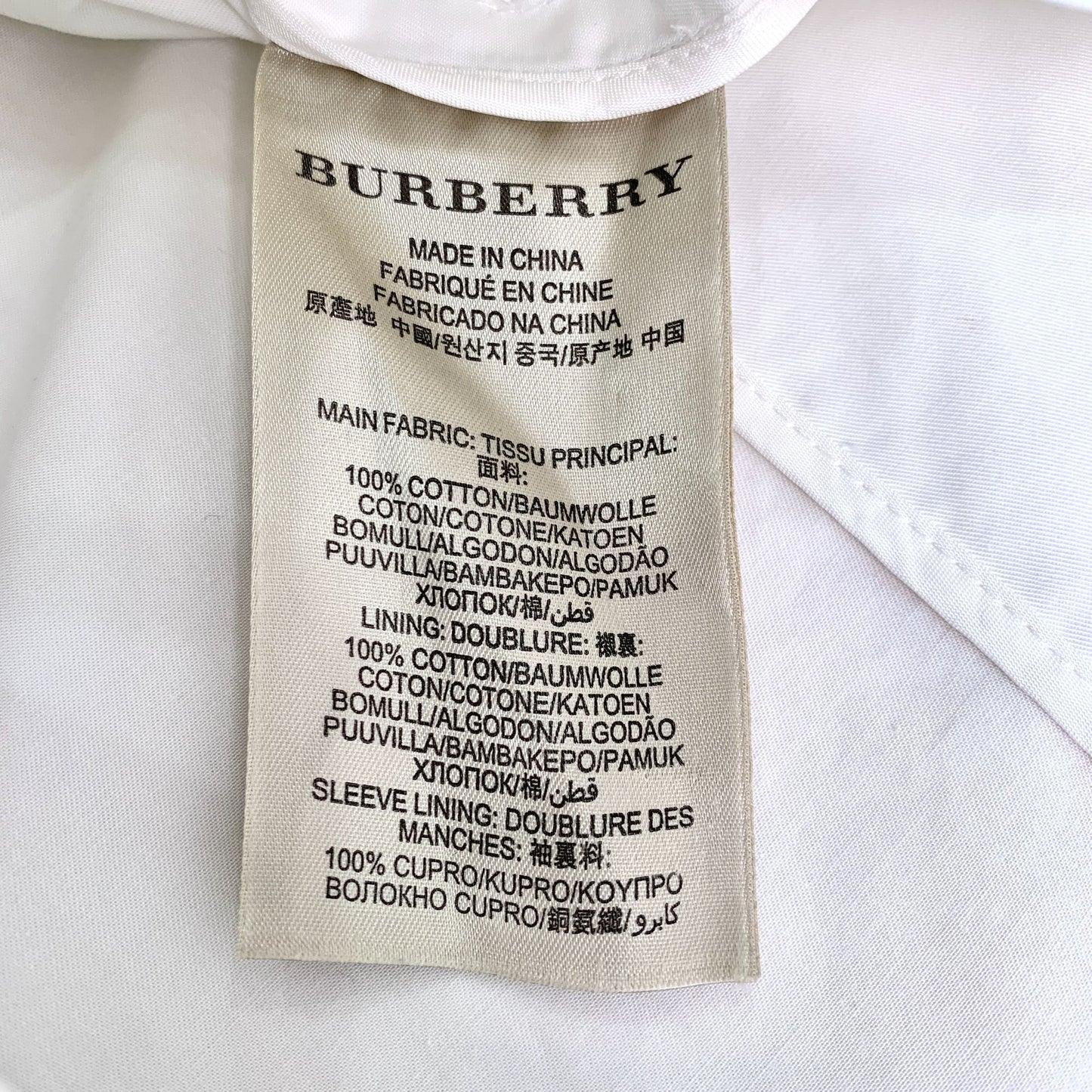 Burberry Brit White Belted Trench Coat (Size 36/XS)