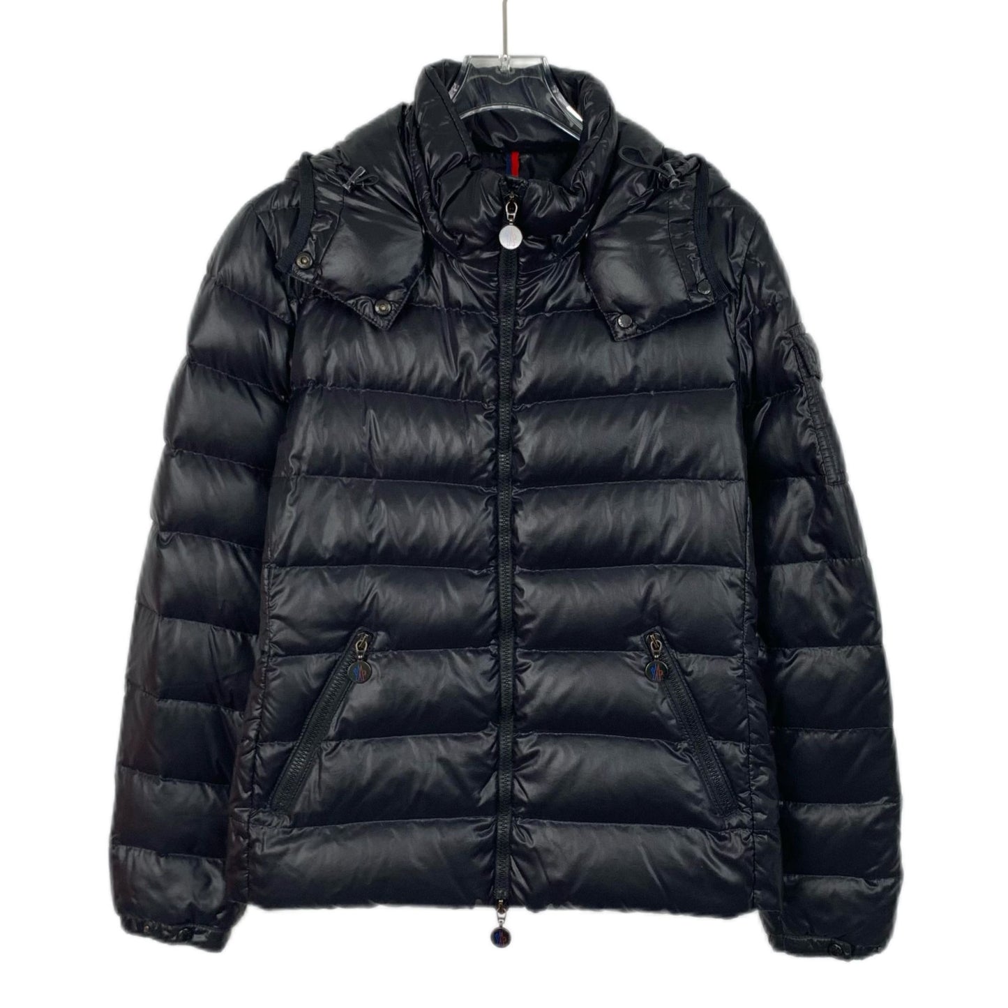 Moncler Bady Black Logo-Embellished Down Jacket (Size S)