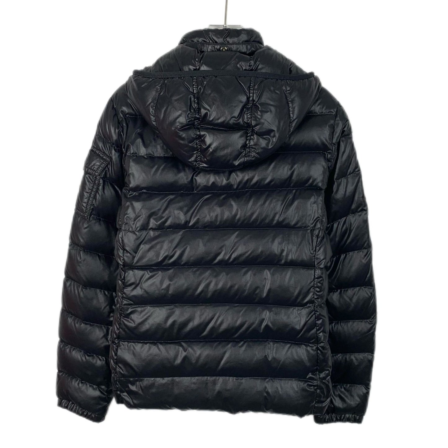 Moncler Bady Black Logo-Embellished Down Jacket (Size S)