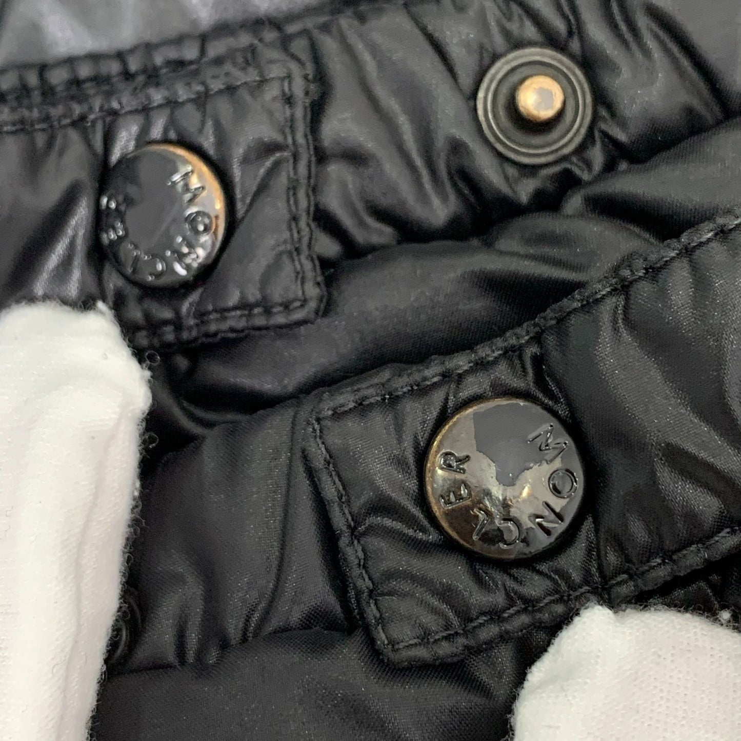 Moncler Bady Black Logo-Embellished Down Jacket (Size S)