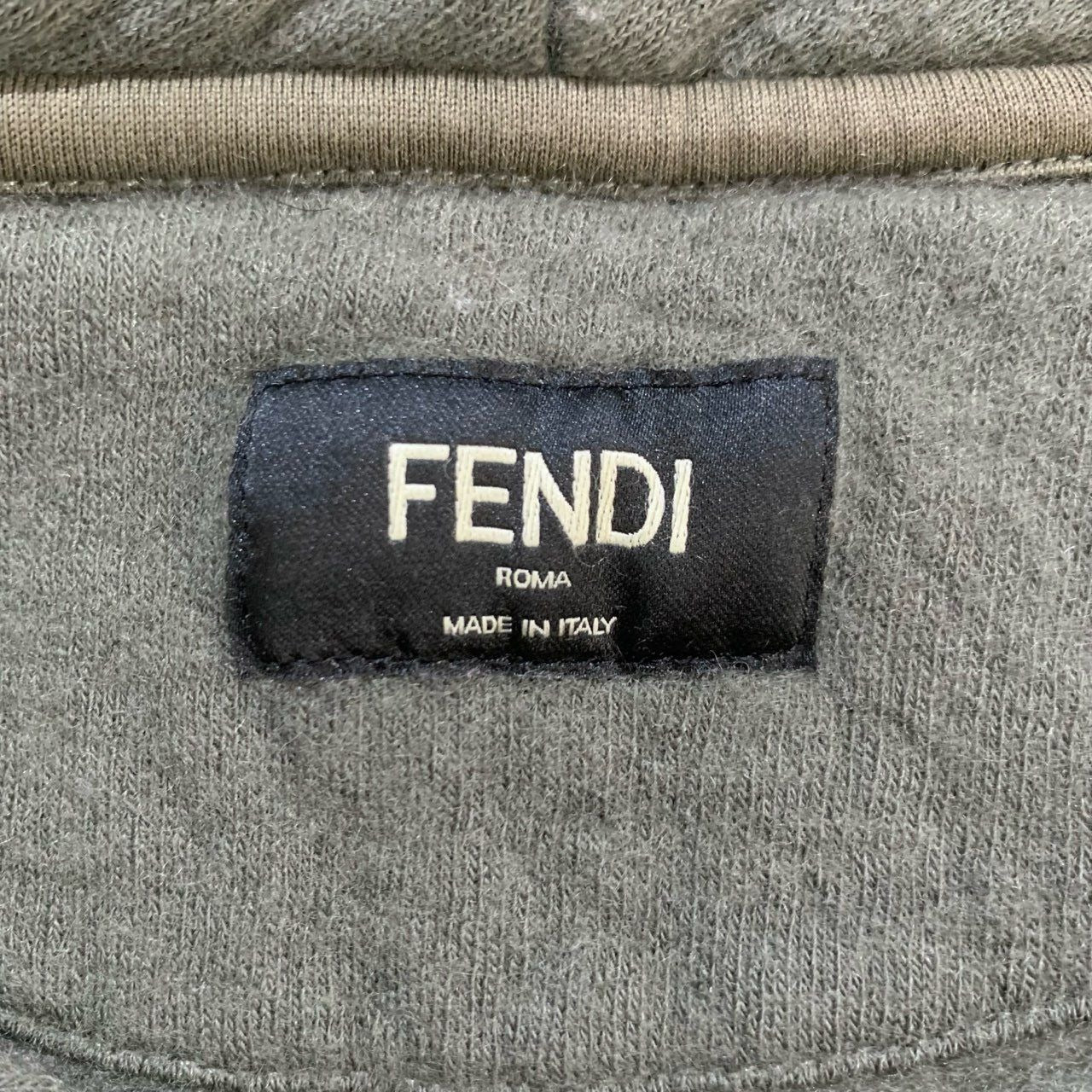 Fendi Dark Green Little Monster Embroidered Sweatshirt Size 52