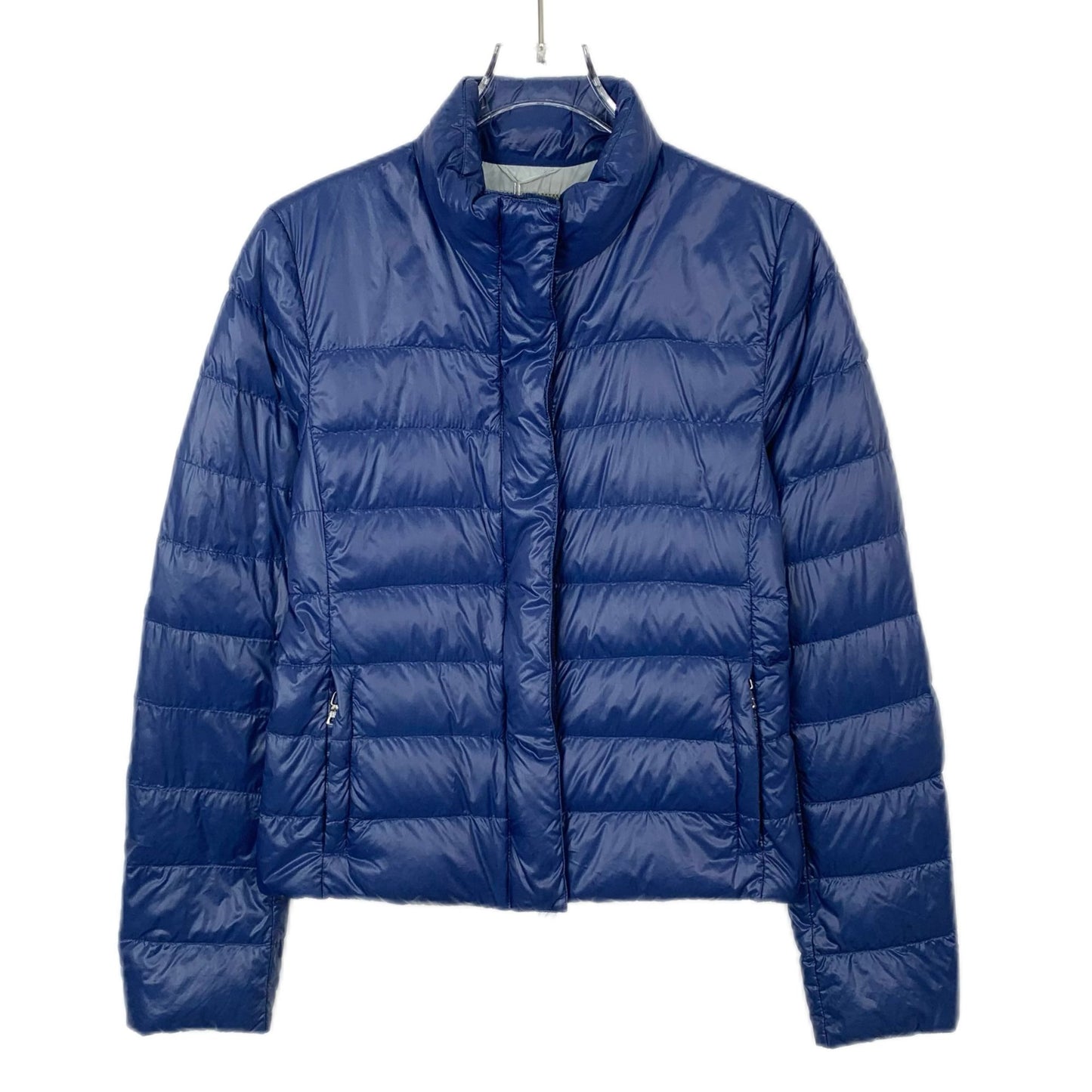 Prada Womens Blue Stand-Up Collar Down Jacket Size 38 S