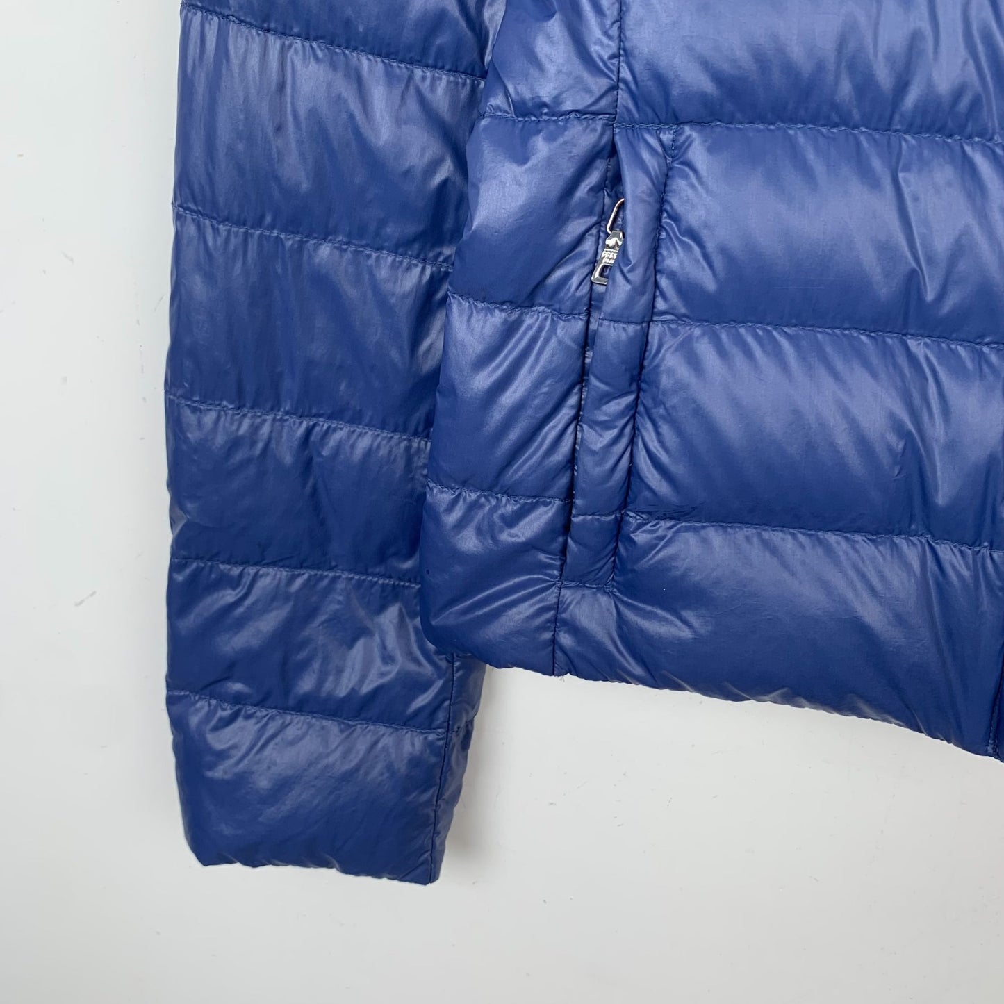 Prada Womens Blue Stand-Up Collar Down Jacket Size 38 S