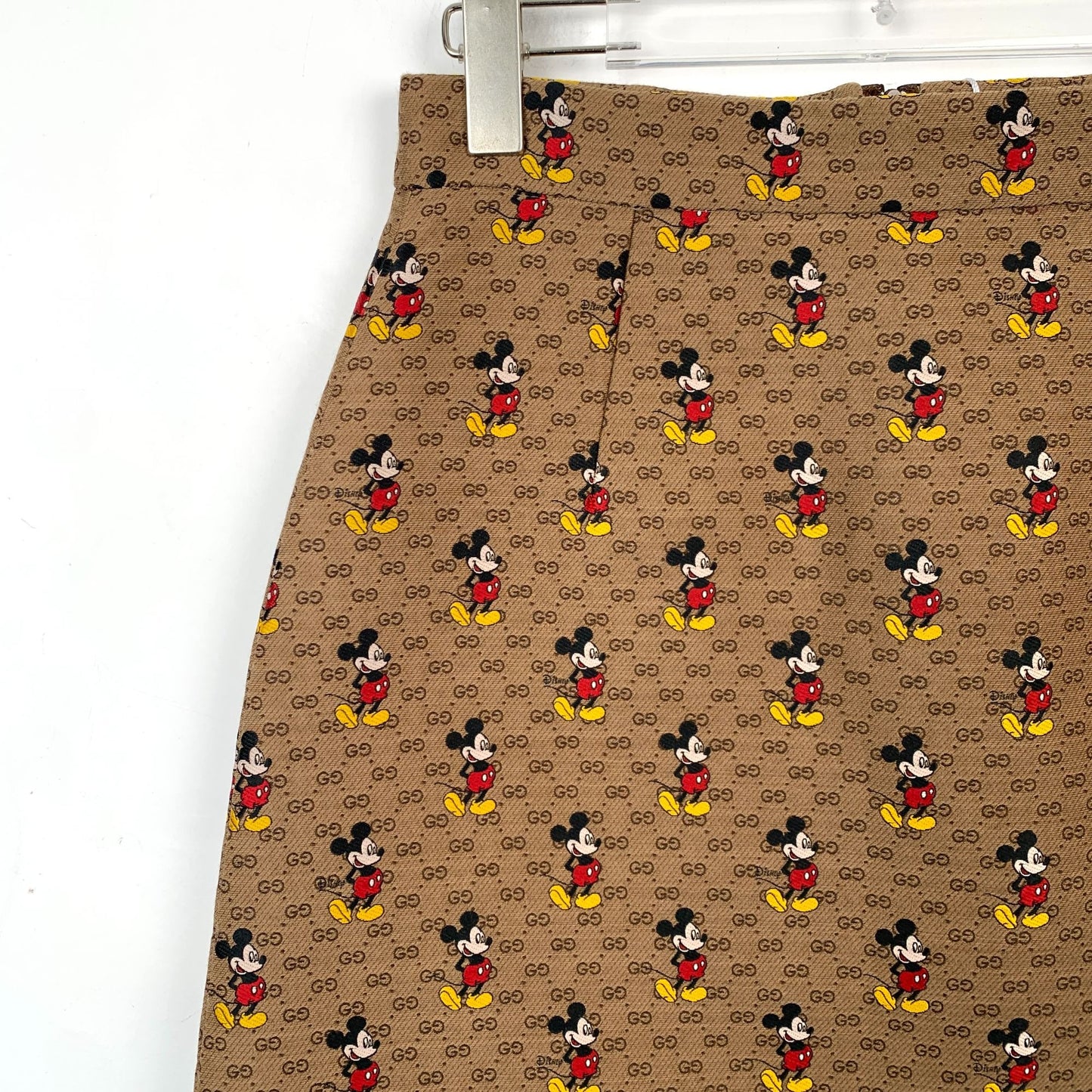 Gucci X Disney Mickey Mouse Brown A-Line Skirt Size 40