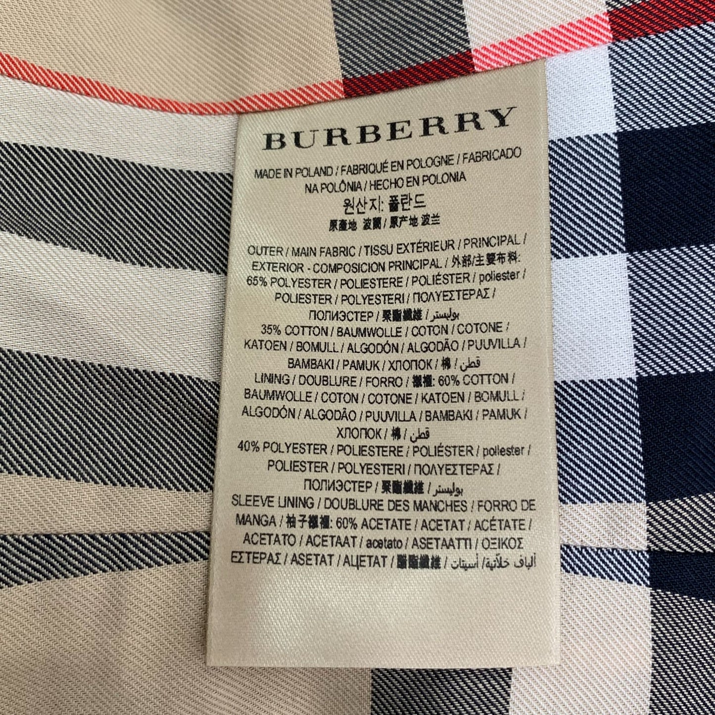 Burberry Black Cotton Double-Breasted Trench Coat (Size 40)